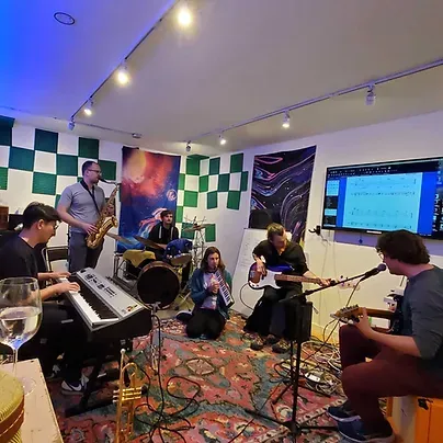 Musicians playing together